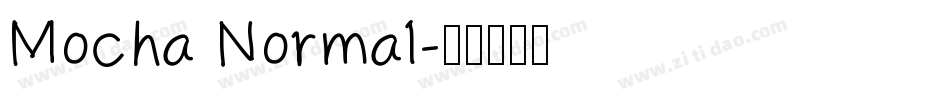 Mocha Normal字体转换